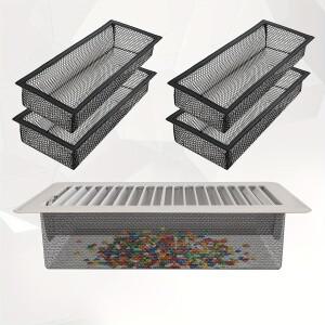 2피스/4피스 에어 벤트 스크린 메쉬 커버-바닥 레지스터 커버 필터 가정용 네트 캐처 후드