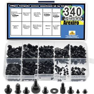 340개 마더보드 스탠드오프  컴퓨터 PC 나사  HDD  SSD  케이스  메인보드용 하드 드라이브 분류 키트