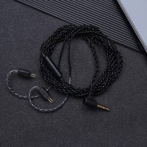 0.78mm 2 핀 오디오 업그레이드 케이블 Weston 1964 UE3X UE18 W4R 헤드폰 용 마이크 이어 버드 단결정 구