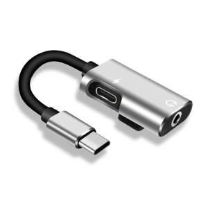 2in 1 케이블 Usb-C 이어폰 Aux 3.5mm 어댑터 충전기 샤오미호환 HUAWEI호환 Type-C ~ 잭 오디오 분배기 헤