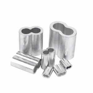 더블 홀 케이블 크림프 슬리브 와이어 페룰  8 모양 알루미늄 스토퍼 로프  하드웨어 액세서리  M1 ~