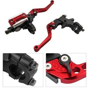 바이크 오토바이 CNC 핸들 바 마스터 실린더 레버 유압 브레이크 펌프 클러치 조정 가능 핸드 22mm  7/8 인