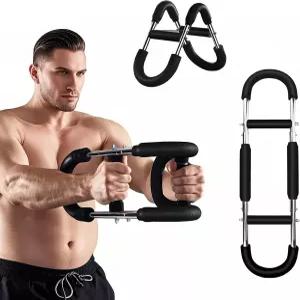 트위스터 팔 및 가슴 근육 트레이너 U자형 파워 운동기 조절 가능 어깨 이두근 삼두근 등 팔뚝 강화 운동