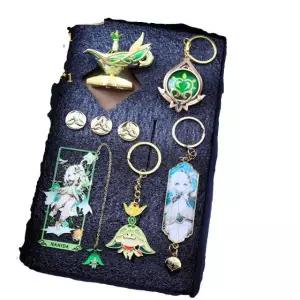 원신 굿즈 키링 레이덴 쇼군 책갈피 방랑자 피규어 클레 세트 신의 눈 전용 무기