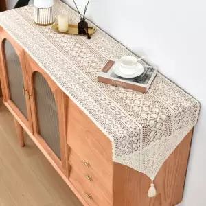 거실장 덮개 레이스 장식장 커버 서랍장 티비다이 비즈 콤보 안키라 행잉 스트라이프