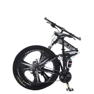 접이식자전거 폴딩 접는 성인용 출퇴근용 가벼운 자전거 블랙화이트 3날 휠 26인치 21단