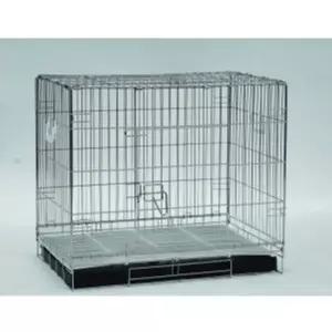 HS라이프 반려동물 이동장 켄넬 캐리어 강아지 이 브리더 크롬 사각 철장 S