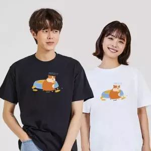 키밍 맨투맨 후드티 WHAT 햄스터 이쁜티 남성상의 WAE0500