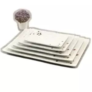 돌무늬직사각 고급접시 돌무늬직사각(M살구) DS-6865 (WFK9OJY)