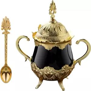 가정 주방 결혼식 파티 뚜껑과 숟가락 라모다홈 슈가 볼 딜라이트와 초콜릿 서빙 큐브와 파우더 장식