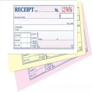 아담스 머니 /렌탈 영수증 책 카본리스 3부 2-3부 4 x 7-3부 16인치 책당 50세트 (TC2701)