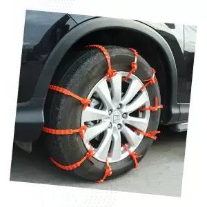 자동차 오토바이 눈길 진흙길 일회용 스노우 체인 겨울 빙판길 미끄럼 방지 응급 간편 설치 타이어 안전