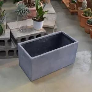 FRP 초대형화분 직사각 80x40x40cm 네추럴시멘트 (WFKAD92)