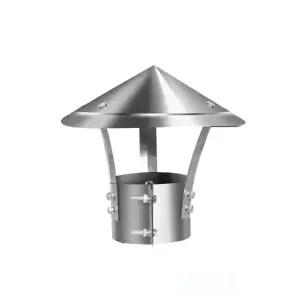 연통 스테인리스 삿갓 레인 화목난로 뚜껑 굴뚝 하늘색 연결연통50모자150mm 201