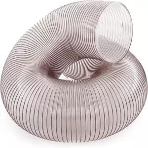 팡다 8인치 X 6피트 투명 잔디 캐처 청소 호스 PU 유연한 잎 청소기 배거 먼지 호스는 대부분의 브랜드에