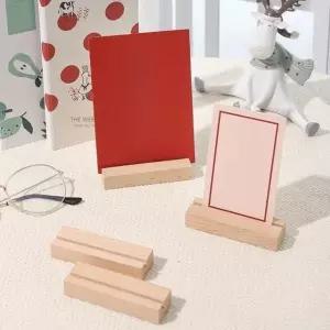 원목 명함 홀더 카드 꽂이 메모 지지대 사진 거치대 엽서 가격표 정리대 (WFK9IF0)