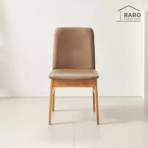 [라로퍼니처]포트 고무나무 원목 식탁 의자 카페 인테리어 체어 1+1