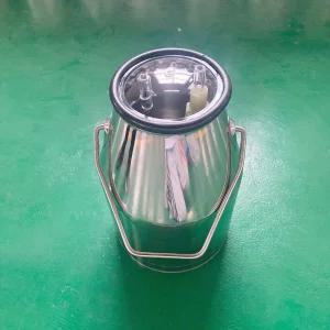 스테인리스 우유통 밀폐형 핸들포함 낙농용 우유보관 투명 용기 위생용