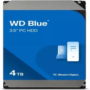 웨스턴 디지털 4TB WD 블루 PC 내장 하드 드라이브 HDD - 5400RPM SATA 6Gb/s 256MB 캐시 3.5인치 WD40EZAX