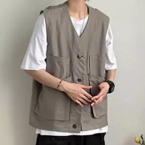 [라일리의류] Rly 라운드티셔츠 오버핏 심플조끼 데일리 니  44239959)