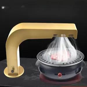 코브라 테이블 배기팬 후드  파이프 불 덕트 화로 식당 실버 연기 흡입