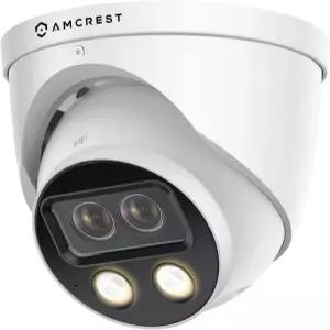 Amcrest 듀얼 렌즈 4MP AI 야외 보안 터렛 IP POE 카메라