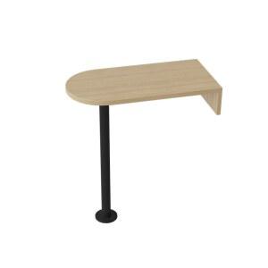 카페 탁자 사이드 색 테이블 목재 소파 찻상 오렌지 소형 37x37x45cm 보조