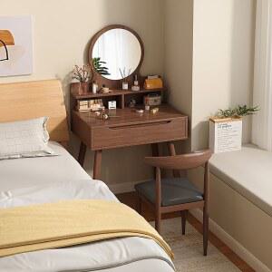 슬림화장대 틈새 서랍 원룸 북유럽 코너 예쁜 월넛 월넛60cm 우드 엔틱 모으다