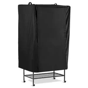 대형 새장 덮개 보호 앵무새 가림막 방한 블랙 메쉬 망사 깃털 커버