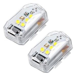 STARTRC 사진 드론 스트로브 라이트 충돌 방지 야간 비행, DJI 미니 5 프로 / 4 3 네오 2 플립 에어 3S 4K 액세서리용 3가지 색상 5가지 모드 (2 PCS)