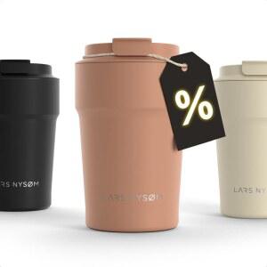 [미국배송] LARS NYS M 써모 커피 머그잔 13온스 | 여행용 0.38리터 단열재 이동 중에도 커피와 차를 마실 수 있는 누수 방지 스테인리스 보온 텀블러 (블러쉬 로즈 12.9온스)