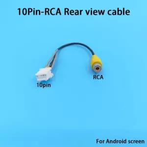 후방카메라배선 안드로이드 라디오 차량용 혁신적이고 10핀 카메라 비디오 케이블 어댑터 배선 커넥터
