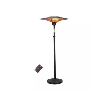 최고급 테라스 히터 대형 우산 매장 수직 삿갓난로 2100W 스테인 수동 3단