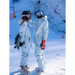 최고급 남성 빅사이즈 스키복 남자 패딩 점프수트 보온 바비블루 세트 2 S