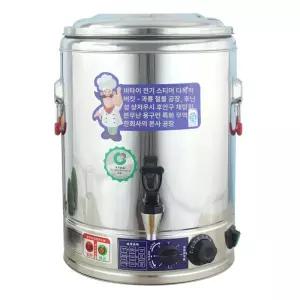 업소용 물끓이기 스텐 포트 대형 장국통 전기온수통 50L 수도꼭지