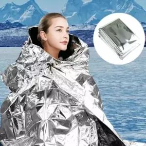 비상용 재난 응급담요 체온유지 캠핑 은박 보온 생존 서바이벌 130x210cm M50354 (WFKB21F)