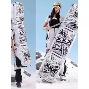 스노우보드가방 스키가방 백팩 대용량 수납 배낭 보관 휠 TUP 화이트 그래피티 무소음바퀴