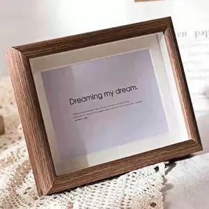 2개 나무 액자 포토 사각 작은 탁상 사진액자 소형 WFIKRRW