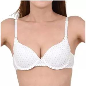 잔잔한 도트 나염 위생적인면소재 A컵 브라 보드라운 WFIKVXM