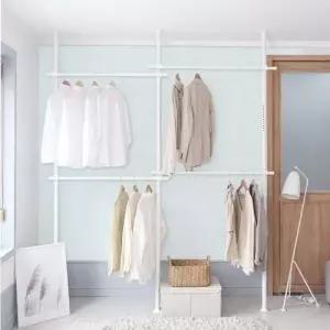 천장 기둥식 행거 4단 25파이 인테리어 견고한 헹거 W9A0E07