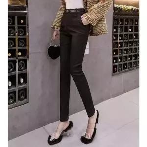 여성 겨울 기모 정장 슬림핏 팬츠 바지 W9AC223