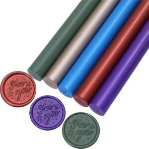 씰 스탬프용 씰링 , Topbb 5피스 혼합 색상 0 433인치 글루건 스틱, 청첩장 카드 봉투용 10