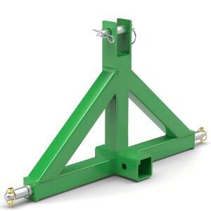 [미국배송] 2인치 리시버가 장착된 3포인트 트레일러 히치 퀵 모든 소형 및 대형 트랙터에 적합한 견인 히치 리시버(녹색)