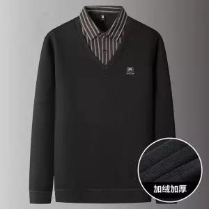 남친 캐주얼 이너 투피스 칼라 추동 솔리드 휴가 루즈핏 셔츠 기모와 빅사이즈 원픽4