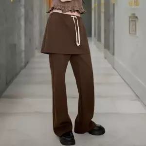 [다잇템] 여성 FW 보온 편한 포근한 나팔 스커트팬츠