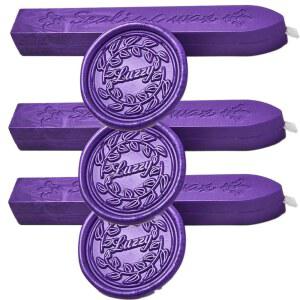 씰 스틱, 온윈포르 12피스 보라색 씰링 스탬프용 앤티크 , 청첩장, 선물 포장, 크리스마스 퍼플