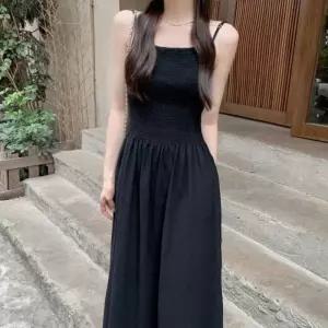 여성 편한원피스 끈나시 바캉스원피스 셔츠원피스 A라인 나시원피스