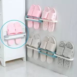 실내화 정리대 신발 거치대 접이식 수건 행거 다용도 정리함 (WFKAXHJ)