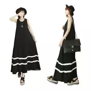 여성 민소매롱원피스 롱원피스 원피스 롱 긴원피스 썸머원피스 바캉스코디