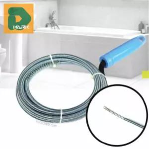 하수구 배관청소기 도구 세면대 이물질 스프링 낚시 씽크대 뚫어뻥 배수구 뚫기 와이어 막힘 변기 해결